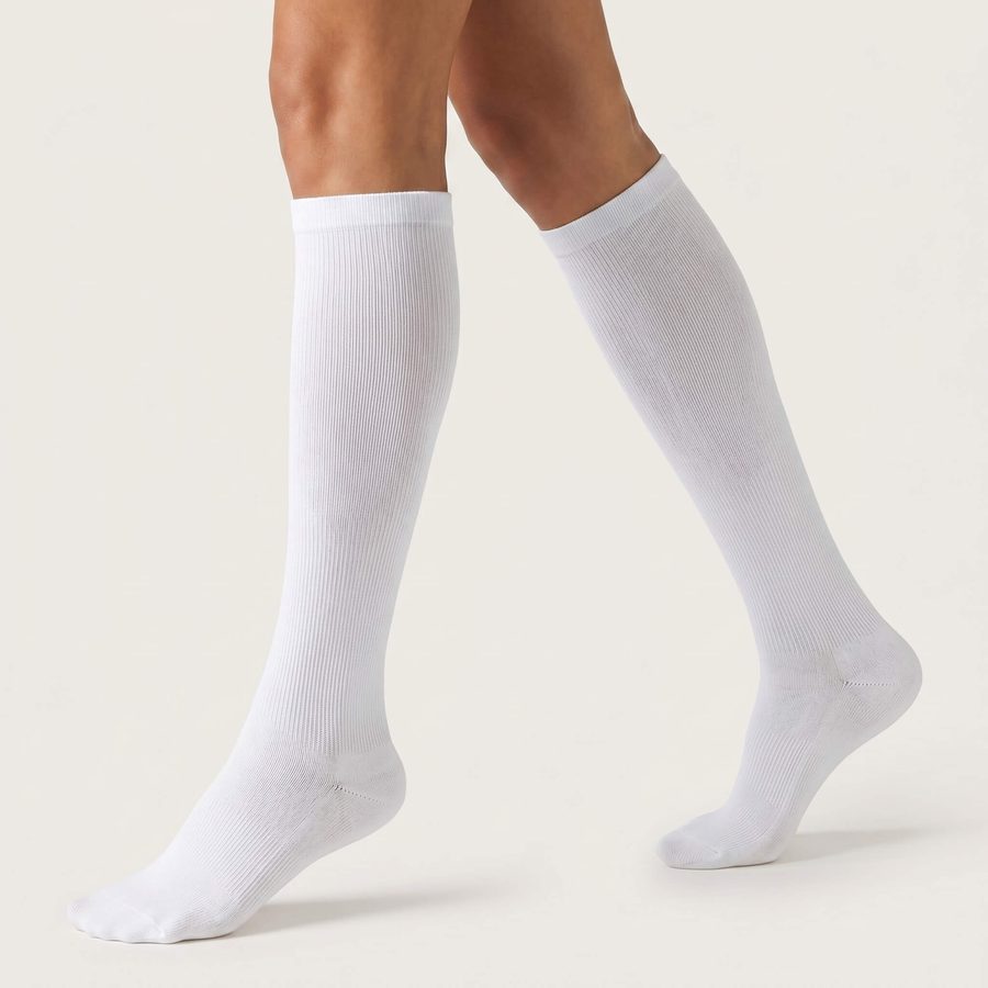 MoveWell compressiekousen wit