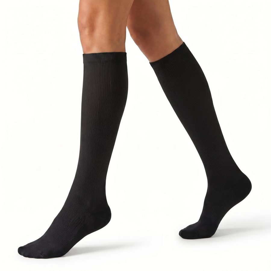 MoveWell compressiekousen zwart